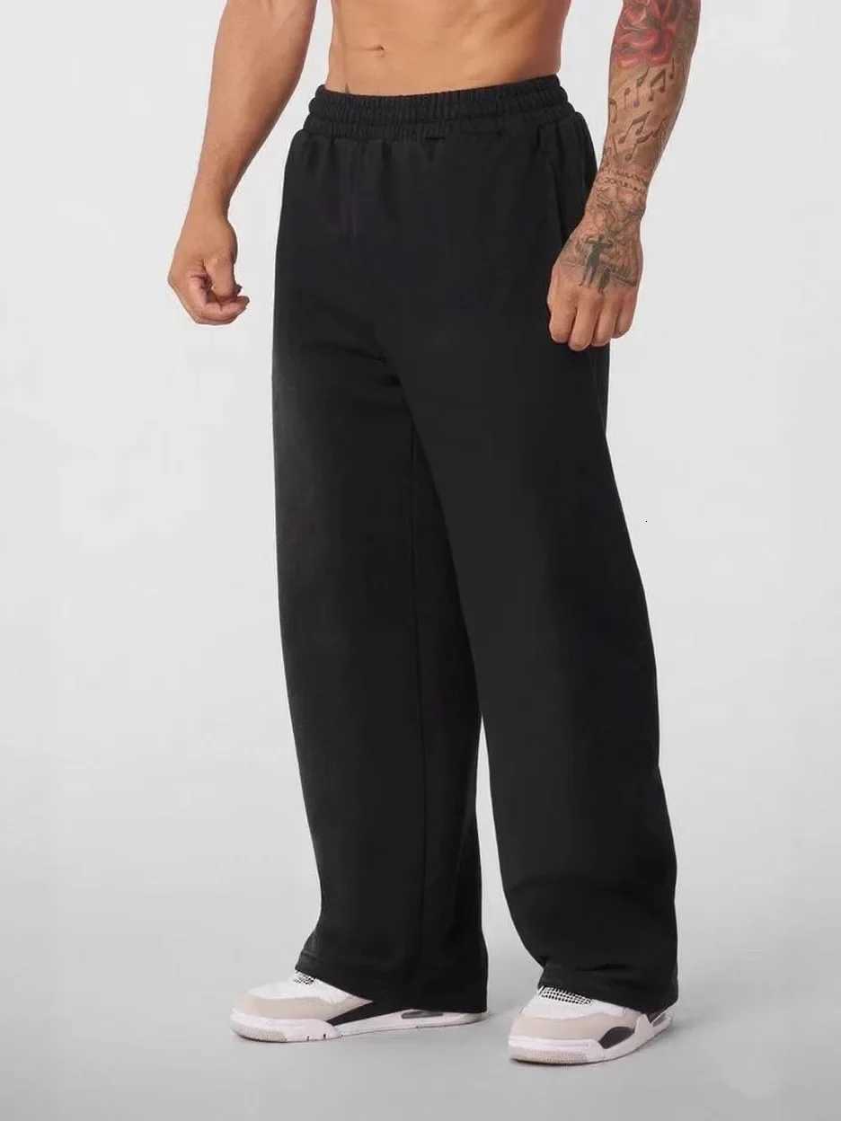 Men's Pants New Men's Sweatpants 6 Colors Summer Comfortable Wide Leg Sports Pants Elastic Waist dr1 Casual Joggers Daily Trousers D260924 - view 5