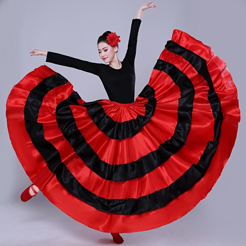 Bullfight Opening Costume Latin Flamenco Belly Dance Large Swing Skirt Stage Performance Dress - view 4