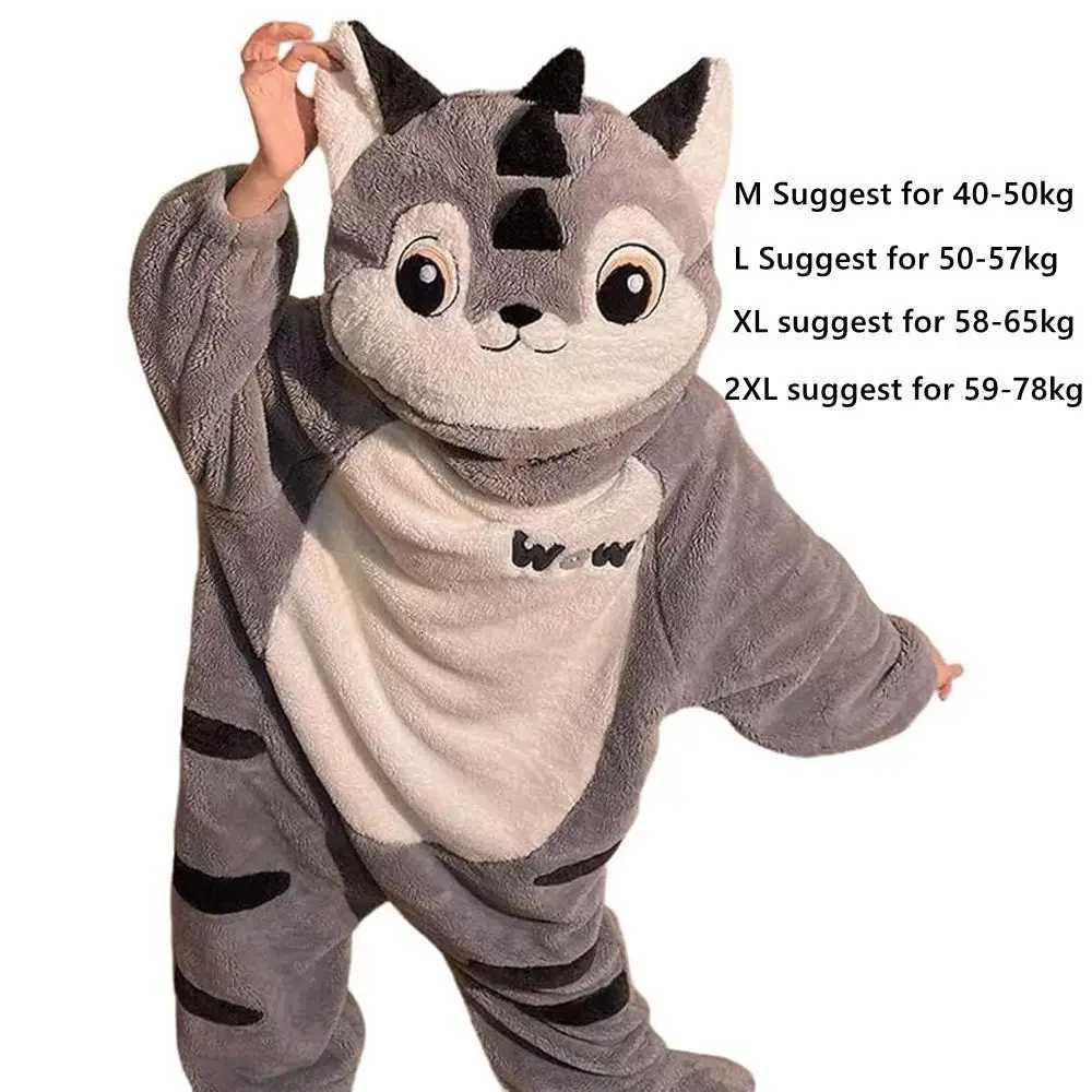Lounge Women's Sleep Coral Fleece Pig Onesie Pajamas 3D Ears Design Hooded Style Lounger Robe Oversized Fit Warm Adult Wearable BlanketC260924 - view 7