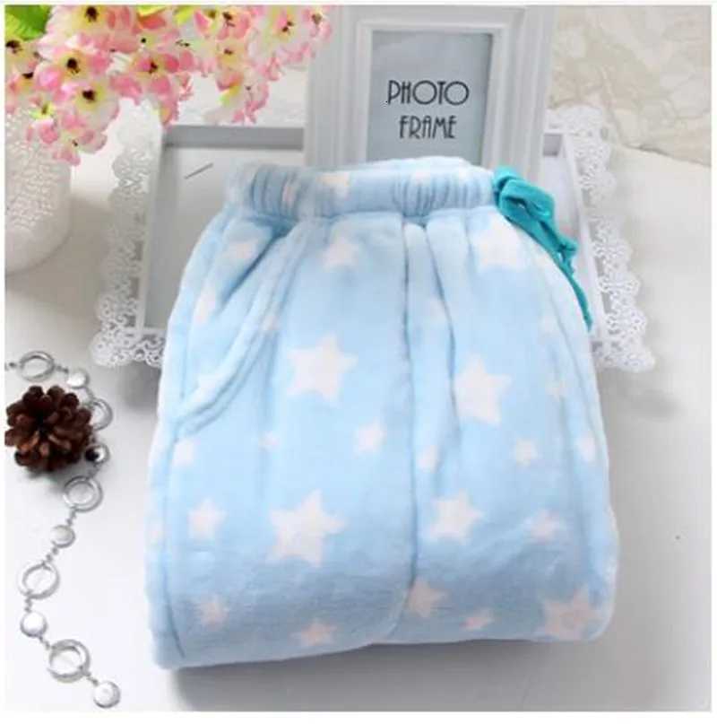 Women's Sleep Lounge Fdfklak M-XXL Large Thicken Warm Women's Trousers Winter Flannel Pants For Pajama Bottoms Multiple Styles Couple Lounge - view 5