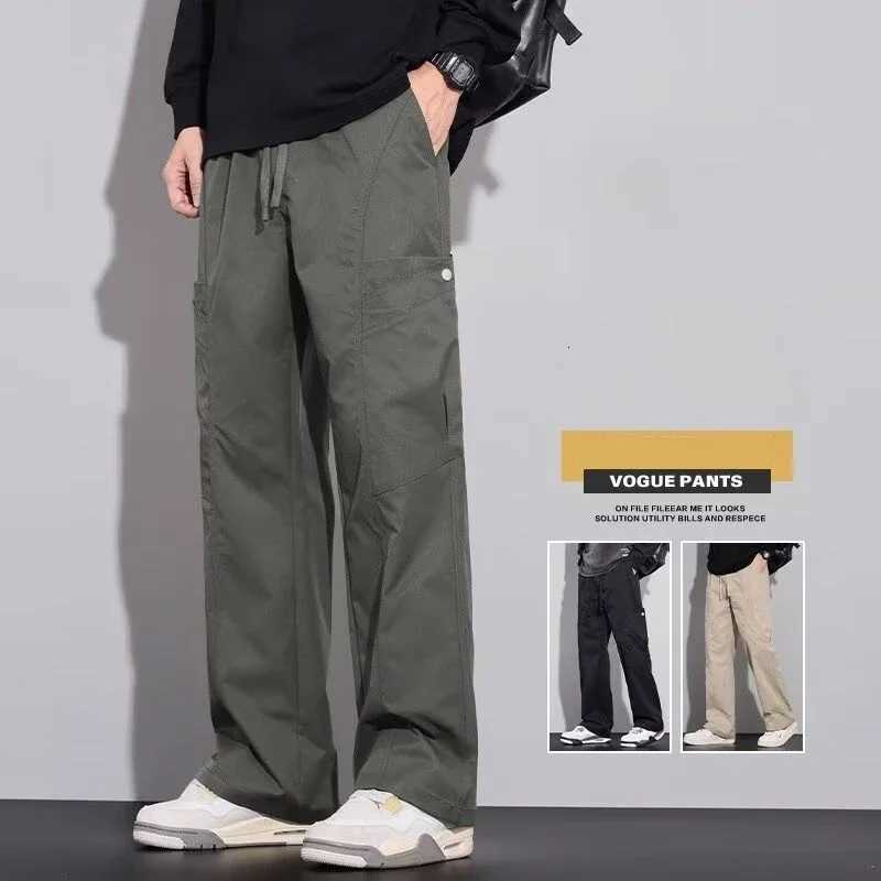 Men's Jeans 2026 New Men's Multi-pocket Cargo Pants Spring Work Wear Straight Outdoor Trousers Solid Color Casual Baggy pantalones hombre H2 - view 5