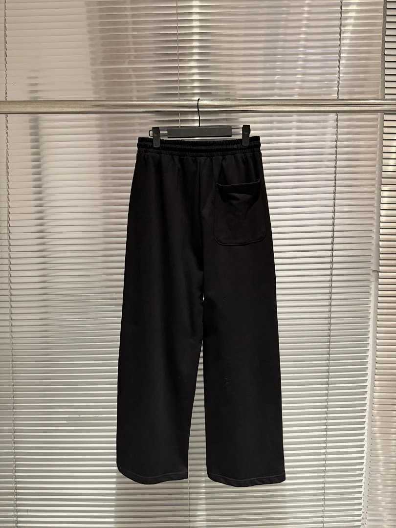 Men's Pants Fashion Sweatpants Men Heavyweight Cotton Wide Leg Pants Gothic Letter Printed Loose Casual Streetwear Sports Trousers D260924 - view 6