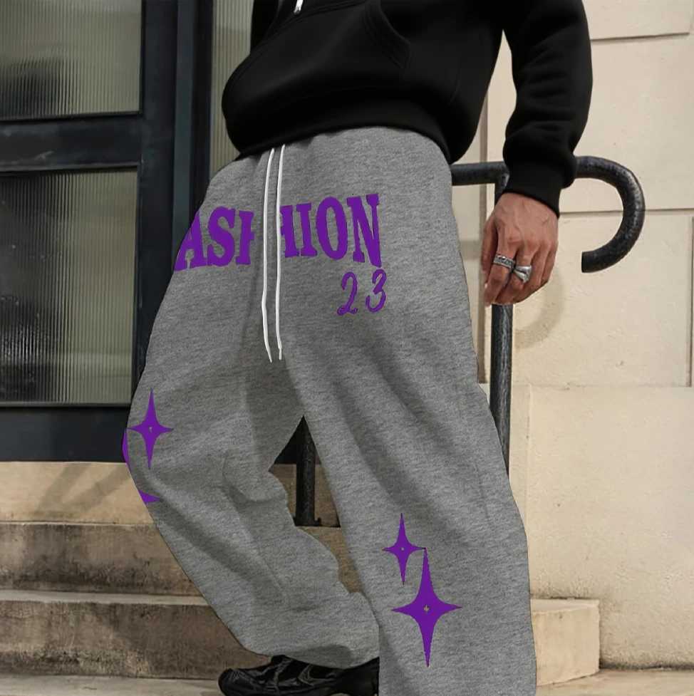Men's Pants Men's Casual Sports Elastic dr1 Pants All Seasons Couple Loose Straight Leg Casual Pants men clothing men pants D260924 - view 4