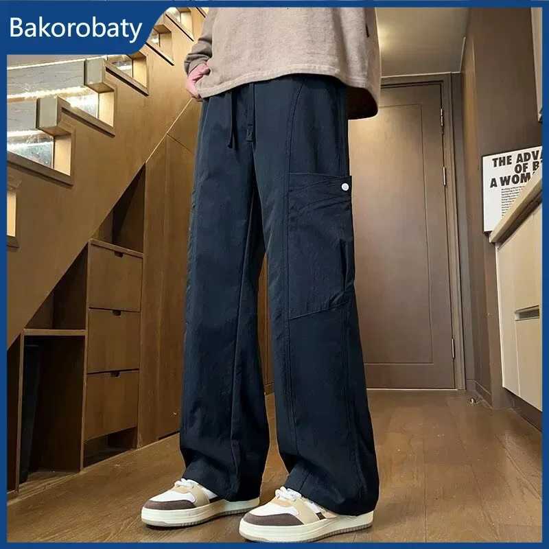 Men's Jeans 2026 New Men's Multi-pocket Cargo Pants Spring Work Wear Straight Outdoor Trousers Solid Color Casual Baggy pantalones hombre H2 - view 4