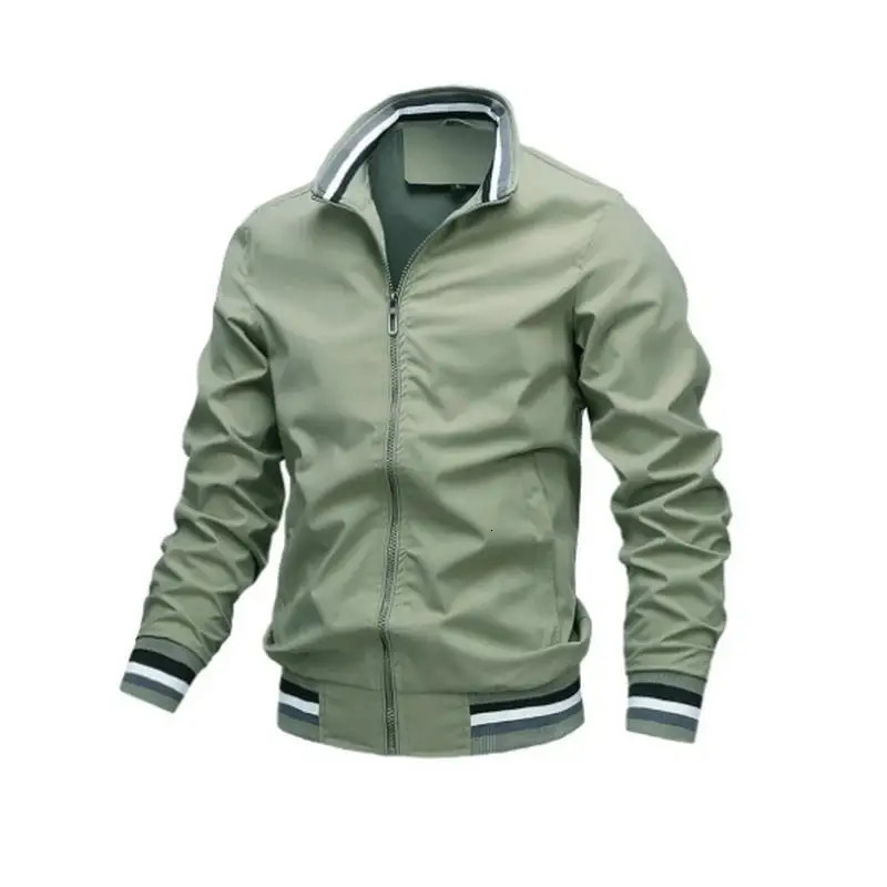 Men Windbreaker Jacket White Casual Jacket Fashion Men Outdoor Waterproof Sports Coat Spring Summer Bomber jacket Men Clothing 260924 - view 7