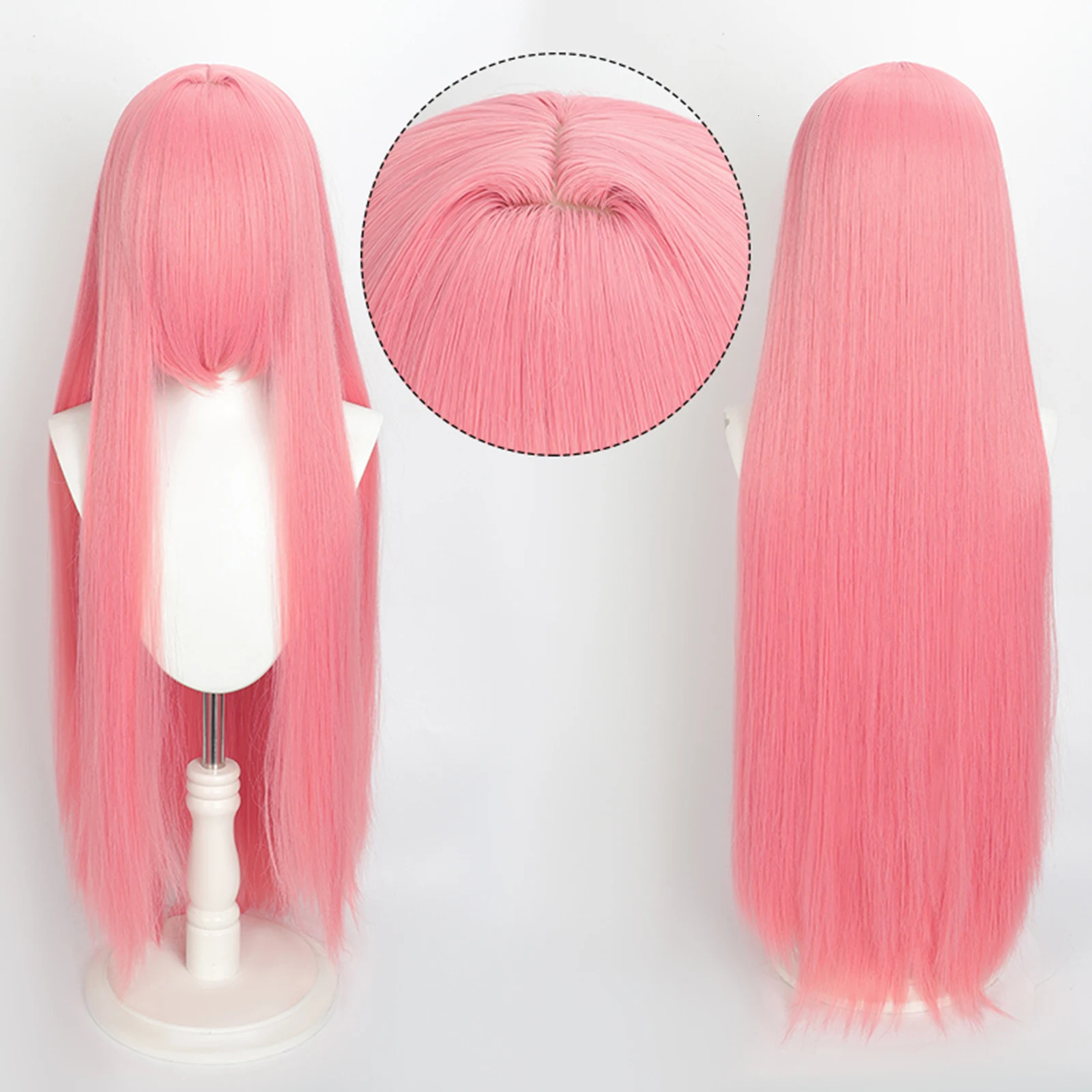 100cm Colourful Wig Long Staight Cosplay Anime Costume Party Wigs Synthetic Heat Resistant Wig 260922 - view 4