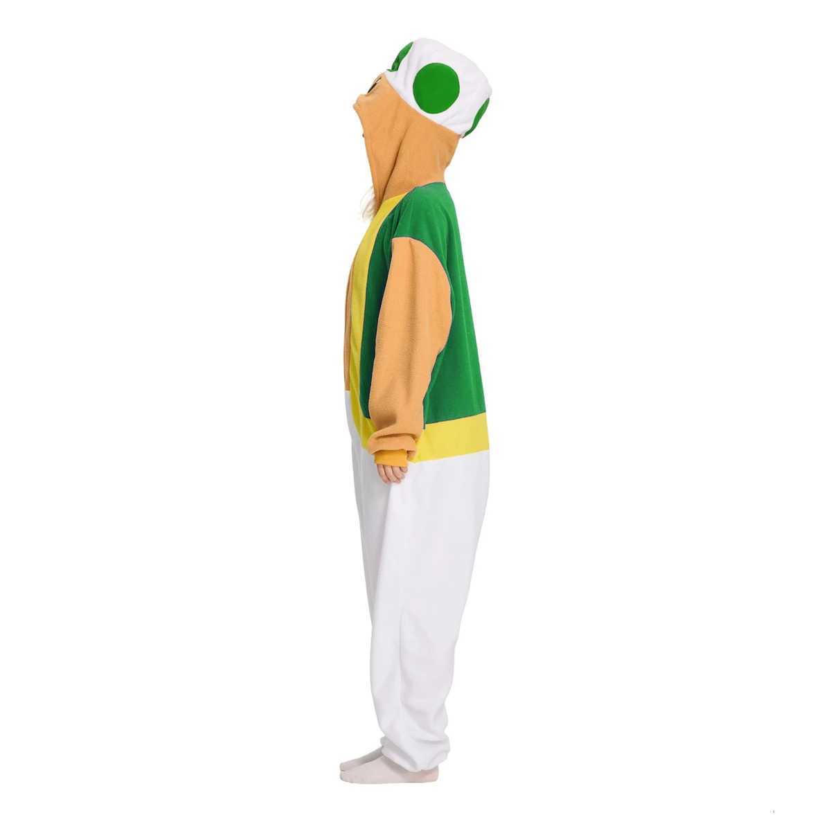 Sleep Lounge Women's ELEIMOS Halloween Onesie Green Mushrooms For Women Men Adult Animal Kigurumis Pyjamas Cartoon Pajama Homewear Cosplay Costum - view 6