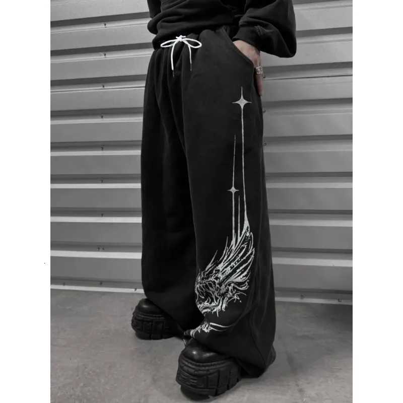 Men's Pants 2026 Men's Gothic Print Casual Jogging Sport Pants Multifunctional Couple Pants Fashion Hip Hop Pants Comfortable Sport Pants D2