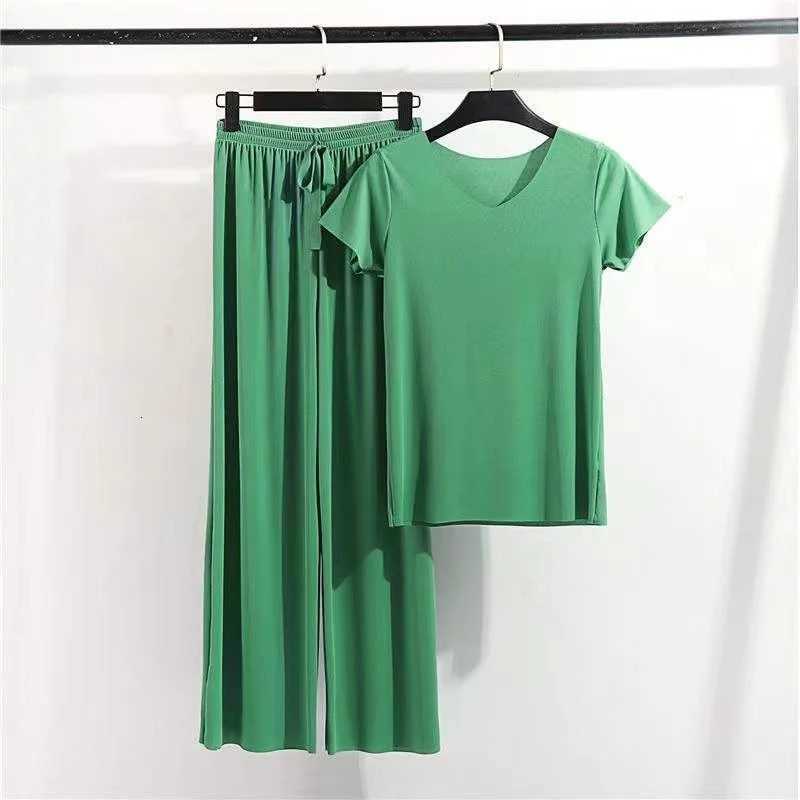 Women's Sleep Lounge Women's Home Clothes Suit Of Lady House Summer Living Room Wear Autumn Loose Homewear Pants Two Piece Set For Women Cut - view 4