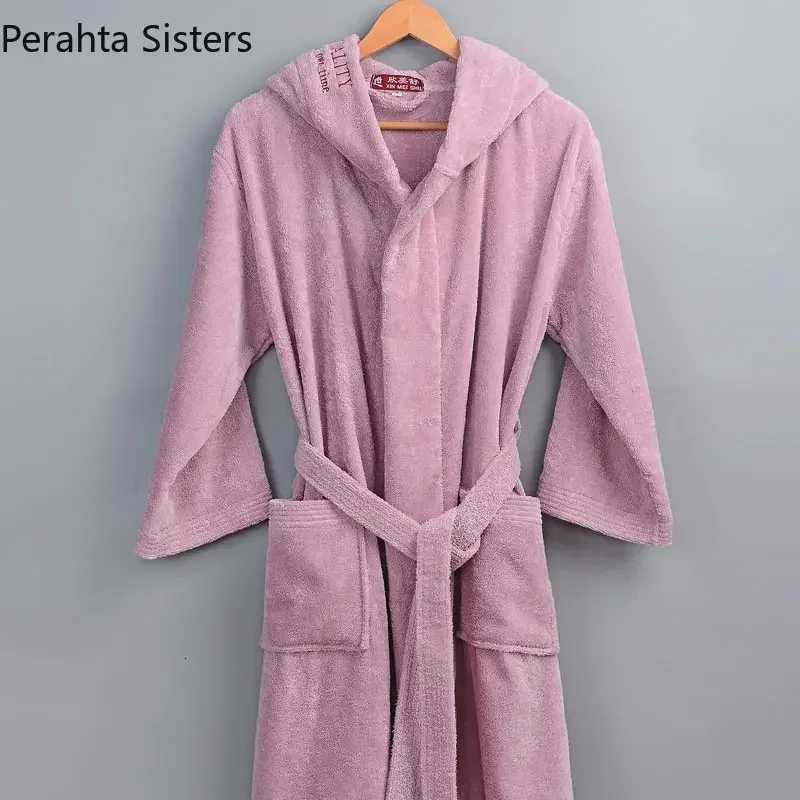 Lounge Women's Sleep Classic White Winter Robe 100% Cotton Terry Towel Bathrobe For Men Women Hotel Home Thick Warm Dressing Gown Kimono Robes 20 - view 4