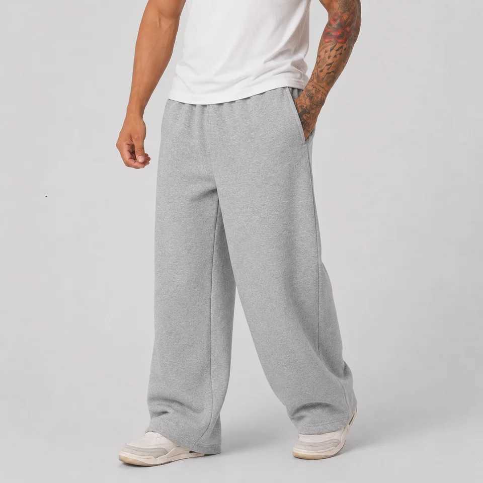 Men's Pants New Men's Sweatpants 6 Colors Summer Comfortable Wide Leg Sports Pants Elastic Waist dr1 Casual Joggers Daily Trousers D260924 - view 4