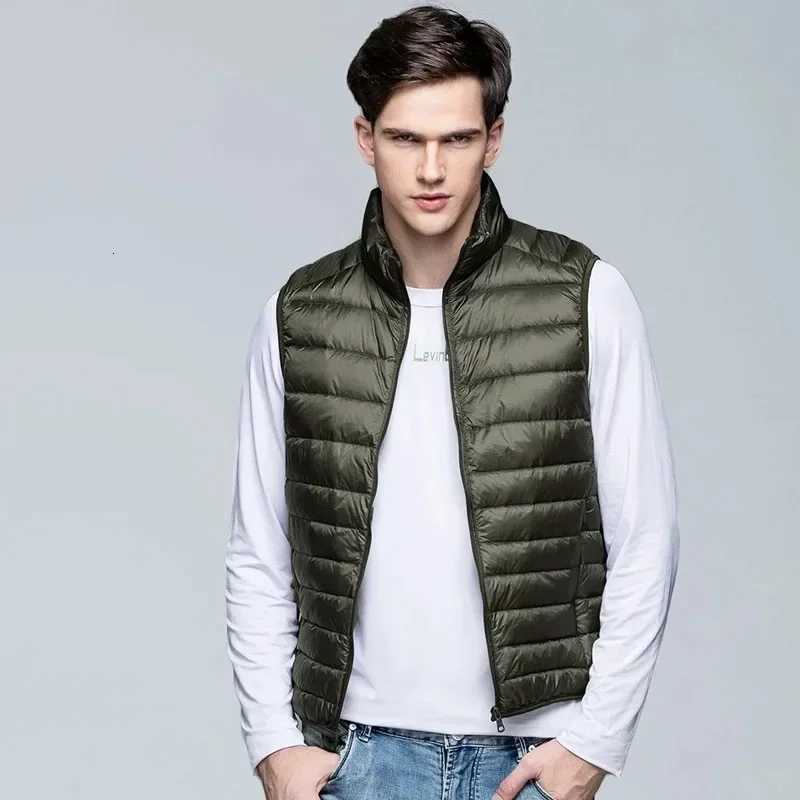 Standing Outdoor Jackets Hoodies Black Collar Men's Light/Thin Sleeveless Vest Jacket Wine Red Blue Gray Green Available Asian Size Waistcoat Coa - view 7