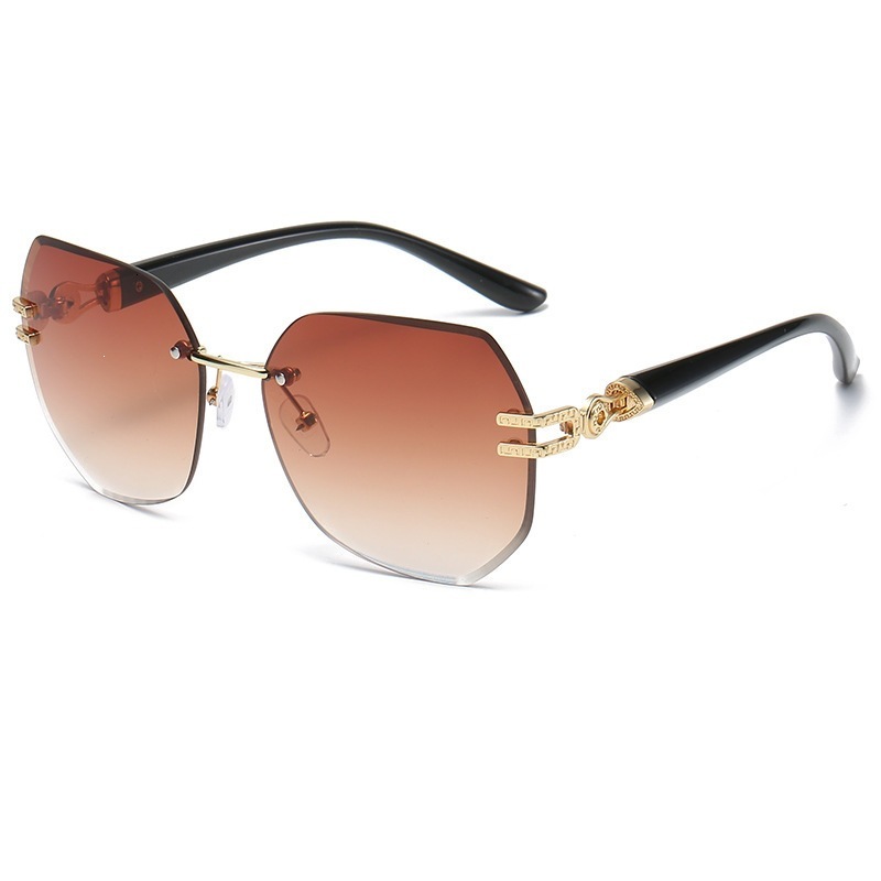Luxury Brand Designer Sunglasses European And American Style Ins Fashion Frameless Cut-Edge Gradient Sunglasses, Light Luxury, Elegant, Unique, Trendy - view 6