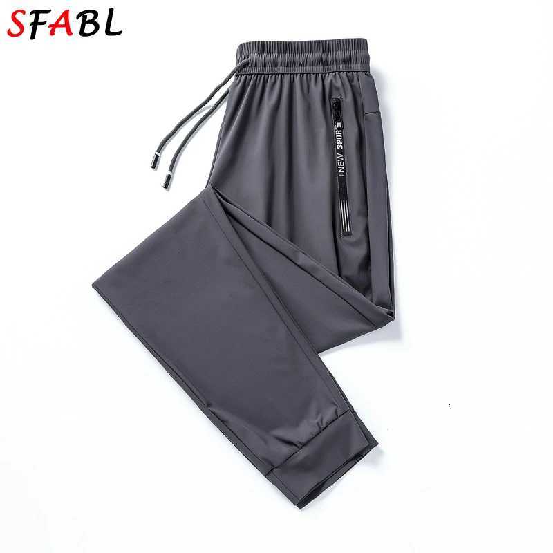 Men's Pants Summer Quick Dry Gym Fitness Men's Pants Breathable Running Jogging Sweatpants Trousers for Men Sports Pants Man Black Gray 3XL  - view 6
