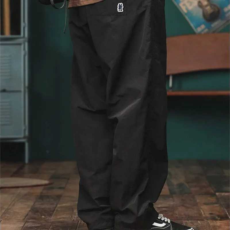 Men's Pants Elegant Fashion Harajuku Slim Fit Male Clothes Loose Casual All Match Sports Pants Solid Pockets Straight Leg Wide Leg Pants D260924 - view 4