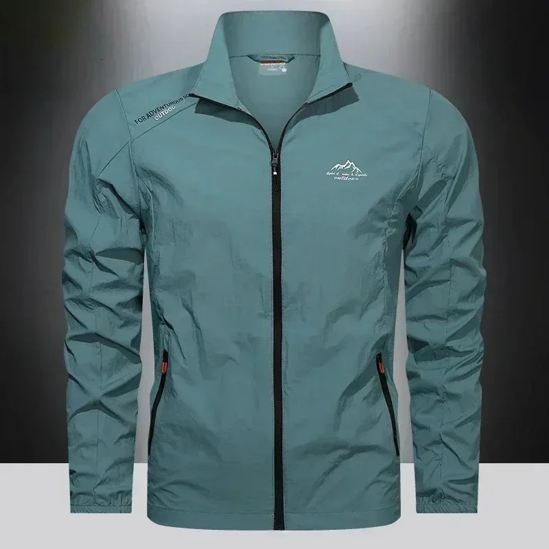 UPF100 Men Summer Windbreaker Zip Pockets Uv Sun Protection Jackets Breathable Ultralight Clothes Outdoor Skin Thin Coats Camp 260924 - view 4