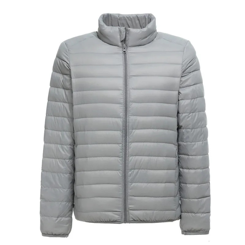 Men's Lightweight Water-Resistant Packable Puffer Jacket Arrivals Autumn Winter Male Fashion Stand Collar Down Coats 260923 - view 3