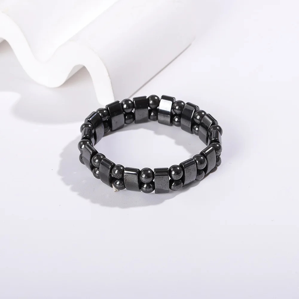 Hematite Bracelet for Men Women Stretch Round Bead Stone Bracelets Unisex Jewelry Gifts 260924 - view 7
