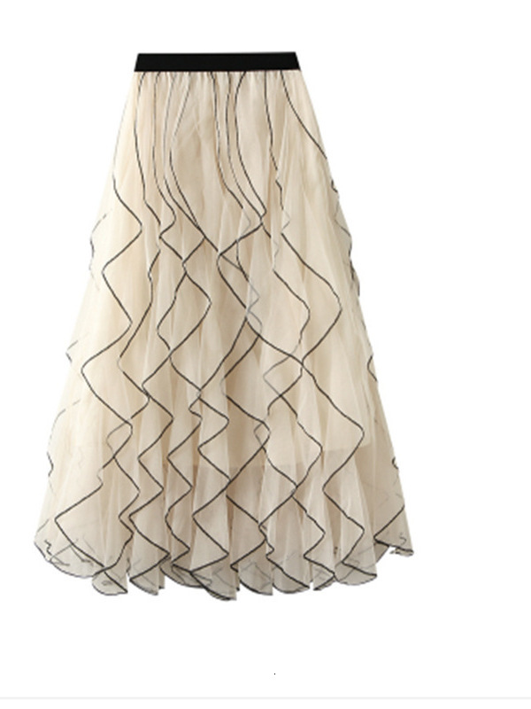 Elastic Waist Ruffled Half Length Women's Street Style Cake Skirt Loose Fit Summer Collection 2025 China Origin - view 6