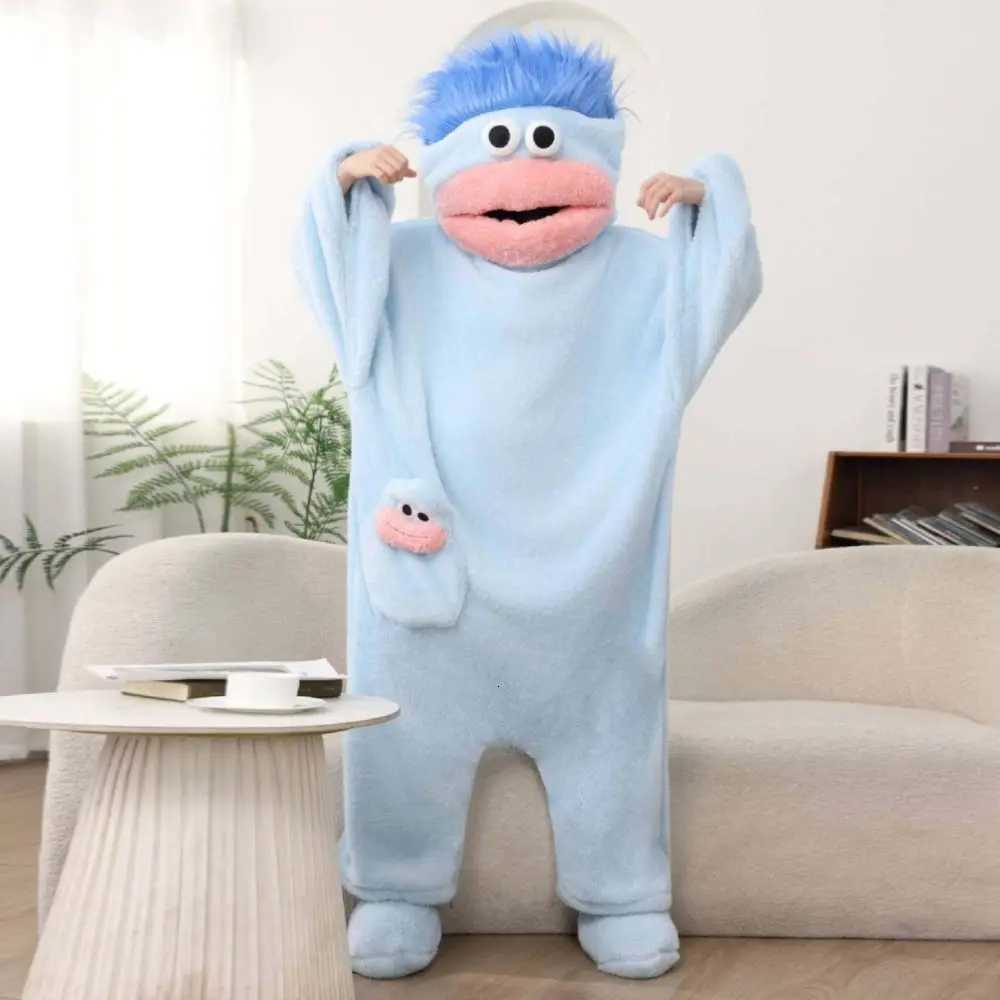 Lounge Women's Sleep Funny Soft Coral Fleece Big Mouth Onesie Pajamas Thicken Texture Hooded Pajamas Fleece Pajamas LoungewearC260924 - view 5
