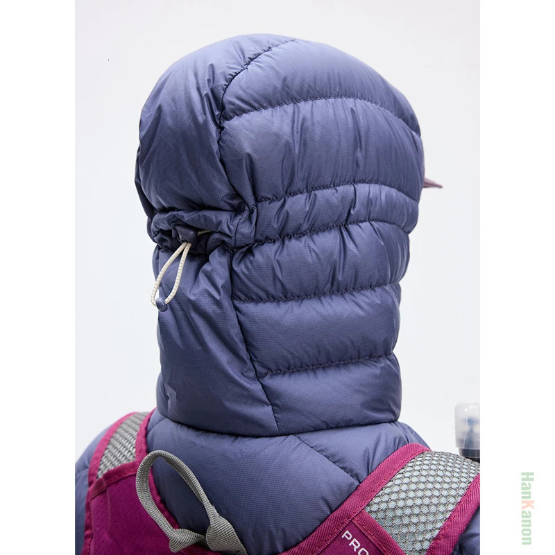 Unisex Camping Hooded 90% White Duck Down Jacket with 3M Fluorine-Free Water-Repellent Lightweight for Outdoor Casual Wear 260923 - view 3
