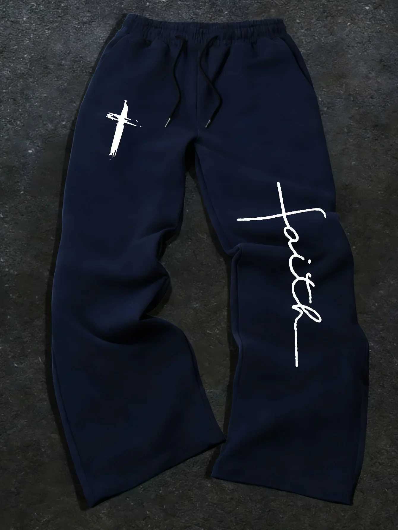 Men's Pants 2026 European and American men's casual sports pants jogging training pants men's gym pants daily straight pants D260924 - view 3