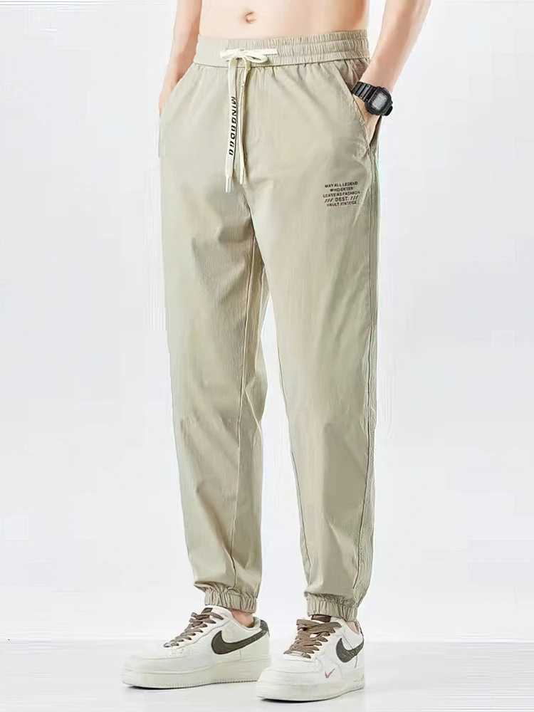 Men's Pants Ice silk Jogger Pants Men Spring Summer Casual Baggy Sport Work Trousers Thin Quick-dry Sweatpants Male Tactical Outdoor D260924 - view 5