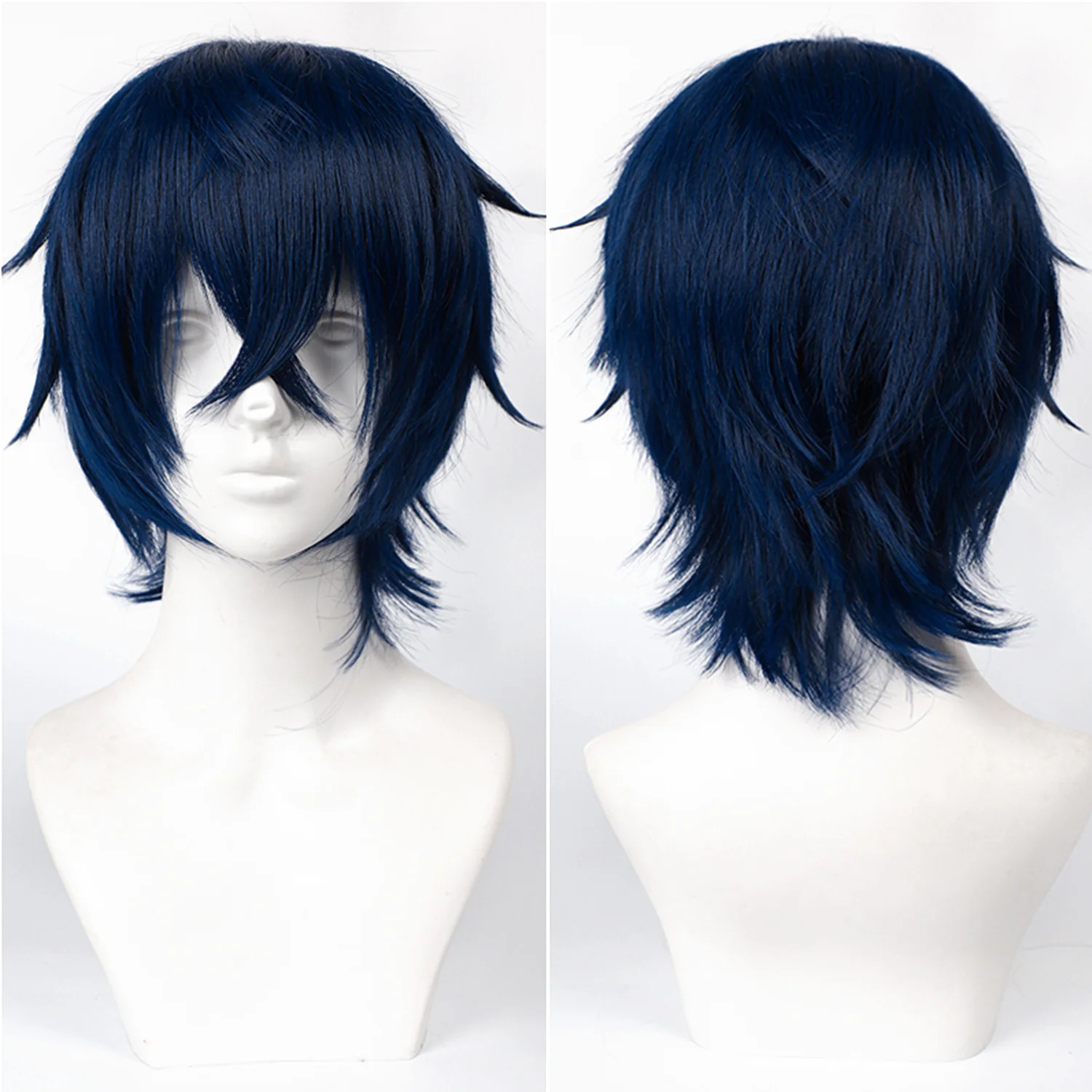 Short Straight Cosplay Synthetic Wig With Bangs 14 Inch Universal Cosplay Wigs Daily Handmade Animation Games Short Hair 260922 - view 4