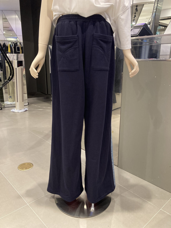 Selfwill Lucky Personality Fashionable Loose Wide Leg Jeans Color Block Front And Back Slimming High Waist Cotton Denim Pants - view 5
