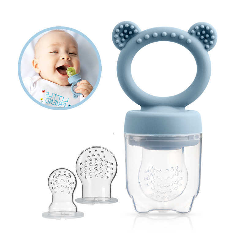 Feeding Other Baby Silicone Bear Shaped Baby Fruit Feeder Fresh Fruit Food Nipple Pacifier - Fun And Healthy Feeding for Babies C2609231