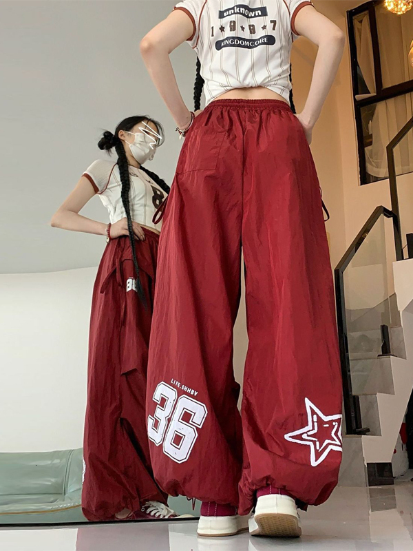 Quick Dry Jazz Dance Style Workwear Women's Autumn New Hip Hop Casual Hot Girl Sports Long Pants Asymmetrical Loo... - view 3