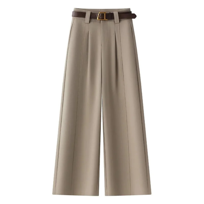 Spring Autumn 2026 Korean Spring Temperament Pants Women High-end Wide-leg suit Pants Female Trouser Ladies 260923 - view 3