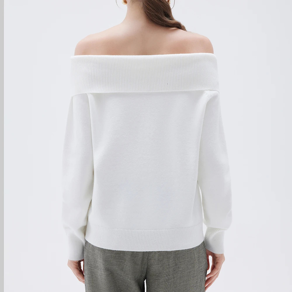 Long Sleeve Knitted Pullover Women Thick Off Shoulder Top Korean Fashion Sweater Loose Casual Autumn Winter Outwear Pull Women 260924 - view 7