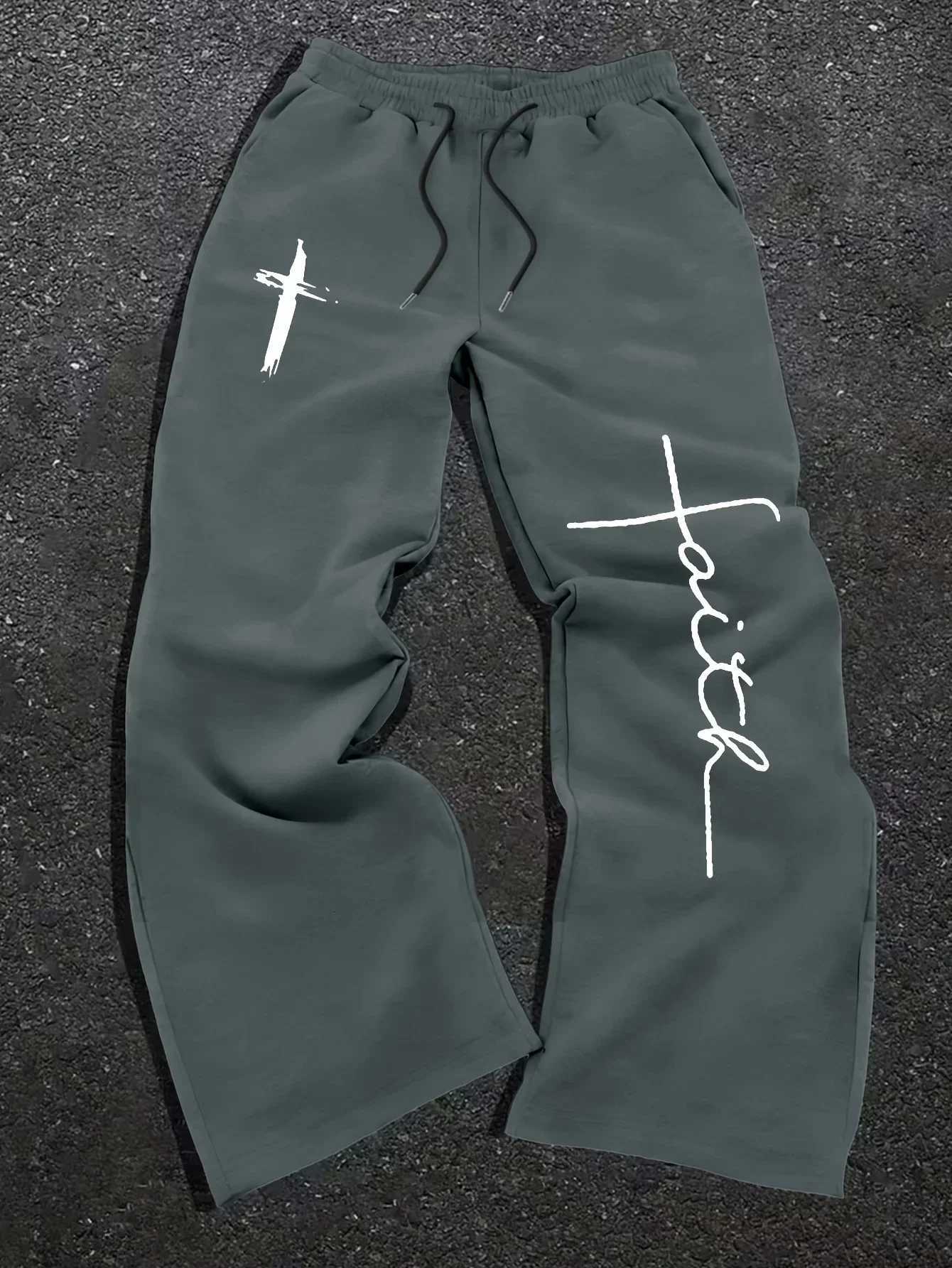 Men's Pants 2026 European and American men's casual sports pants jogging training pants men's gym pants daily straight pants D260924