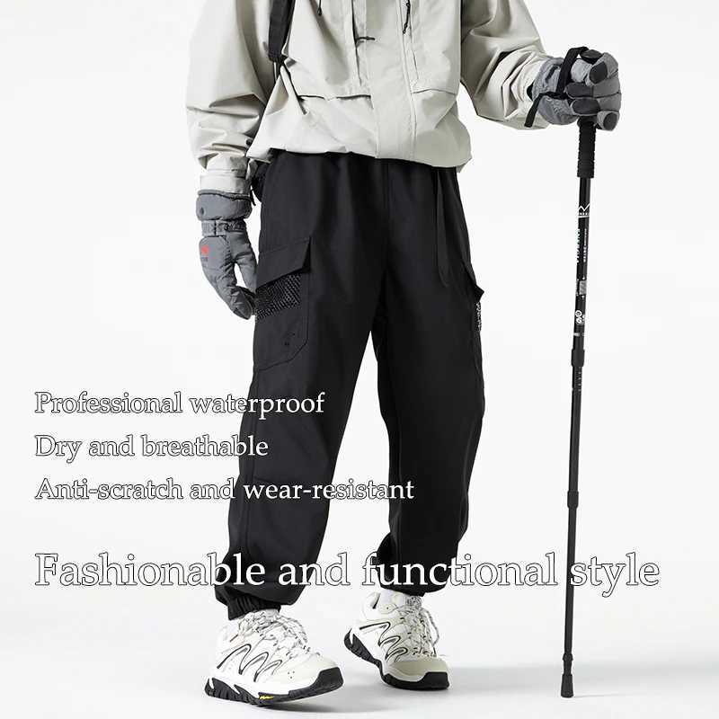Men's Pants Autumn Man Waterproof Hiking Pants Trendy Casual Camping Trekking Climbing Pants Outdoor Sports Men Trousers Tactical Belt Pants D260 - view 7