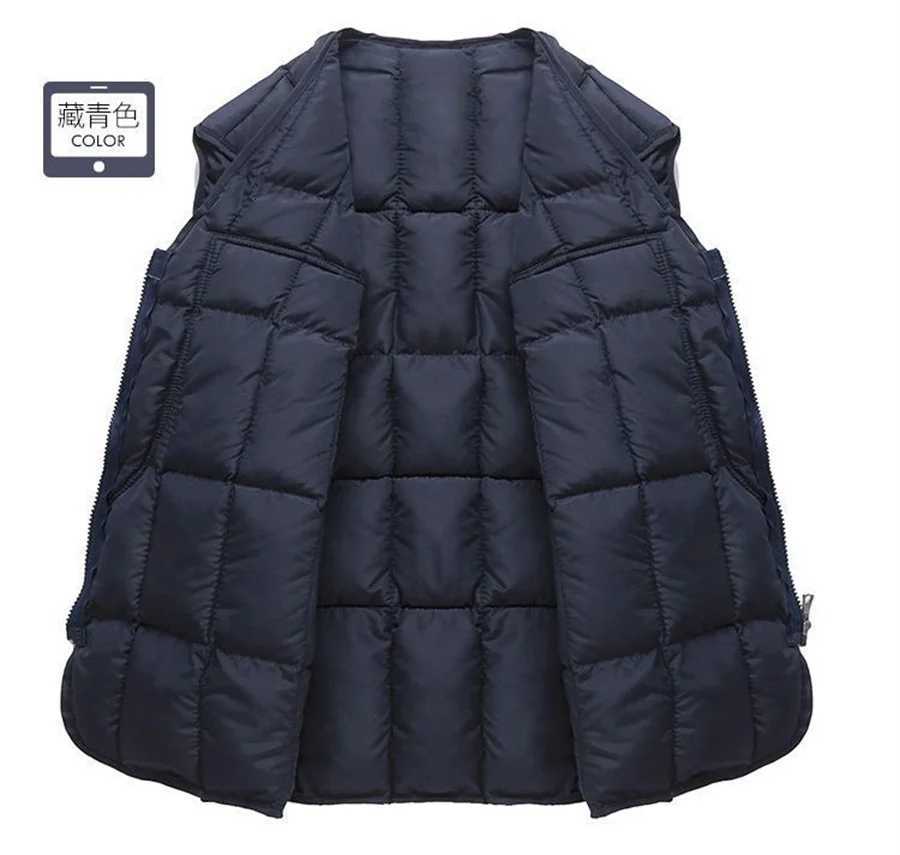 Jackets Hoodies 2027 Men's Outdoor Cotton Padded Vest Multi-pockets Design Men Outdoor Casual Vests Autumn Winter Warm Zipper Sleeveless Jacket 4