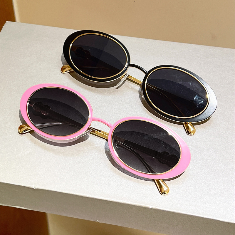 High-End Designer Sunglasses High-End Stylish Sunglasses Women, New Korean Version, Oval Small Frame Metal Sunglasses, Unique Street Style Glasses For - view 5