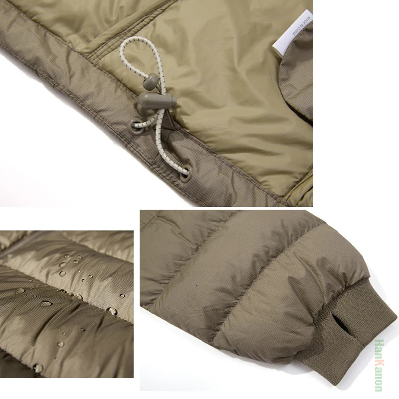 Unisex Camping Hooded 90% White Duck Down Jacket with 3M Fluorine-Free Water-Repellent Lightweight for Outdoor Casual Wear 260923 - view 7