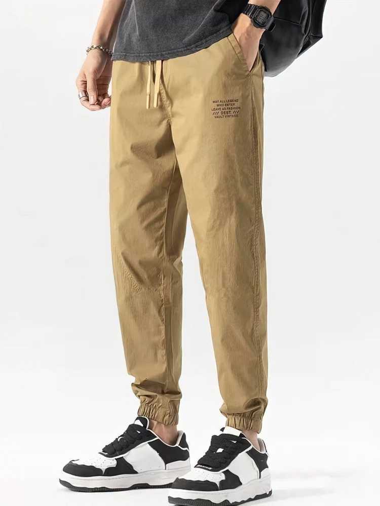 Men's Pants Ice silk Jogger Pants Men Spring Summer Casual Baggy Sport Work Trousers Thin Quick-dry Sweatpants Male Tactical Outdoor D260924 - view 6