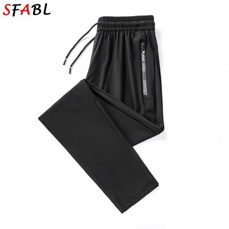 Men's Pants Summer Quick Dry Gym Fitness Men's Pants Breathable Running Jogging Sweatpants Trousers for Men Sports Pants Man Black Gray 3XL  - view 3
