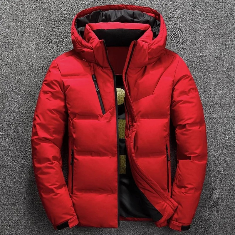 Winter Warm Hiking Camping Down Jacket Men Outdoor Windbreaker Puffer Hooded Coat Overcoat Climbing Skiing White Duck Down Parka 260923 - view 5
