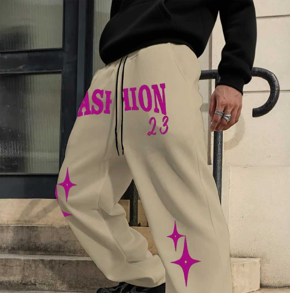 Men's Pants Men's Casual Sports Elastic dr1 Pants All Seasons Couple Loose Straight Leg Casual Pants men clothing men pants D260924 - view 3