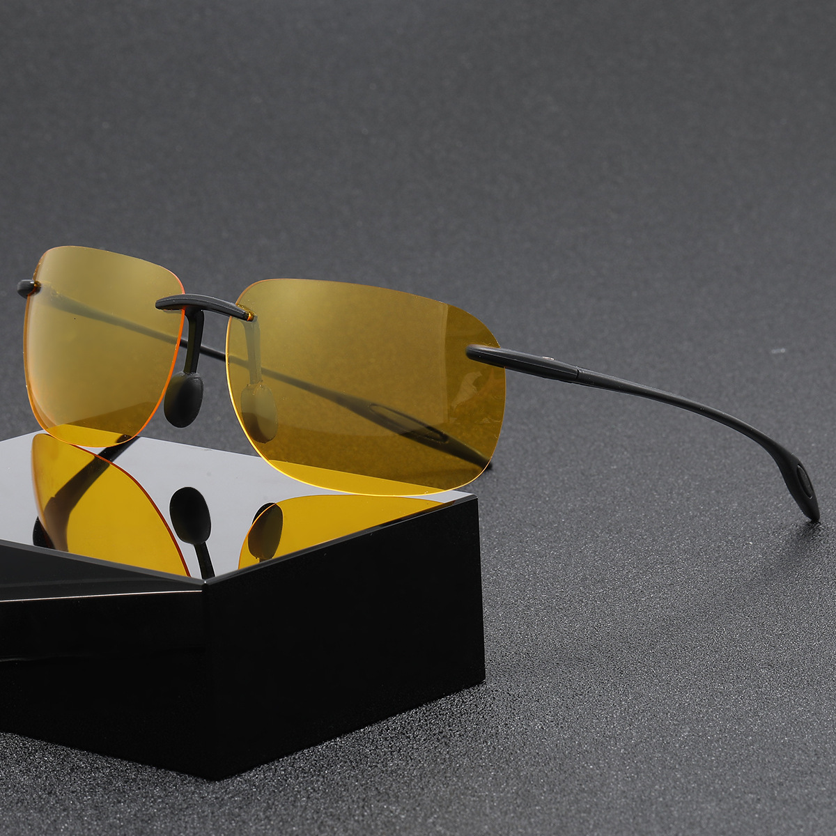 Luxury Brand Designer Sunglasses Tr90 Material TAC Polarized True Film Sports Cycling Frameless Outdoor Sunglasses For Men And Women Mountaineering Ul - view 4