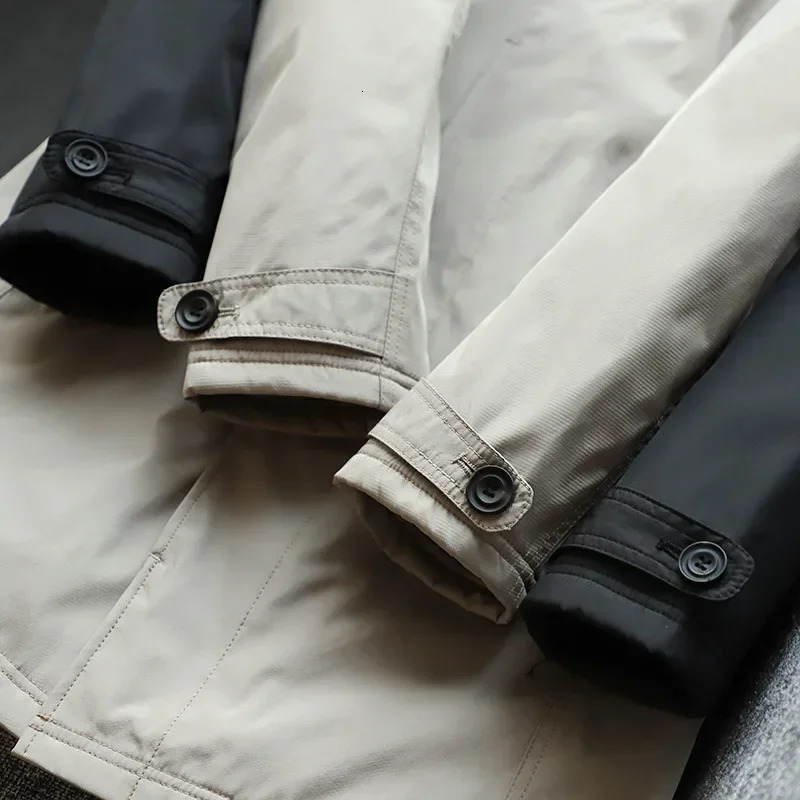 Men Clothing 2026 Waterproof and Tear-resistant Autumn Winter Japanese Style Quilted Warm Men's Mid-length Trench Coat 260923 - view 5