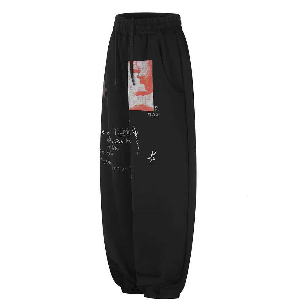 Men's Pants MWJLPWQ Star Letter Print Loose Casual Men's Sweatpants Hip-Hop Trousers Street Spring Autumn Trendy Wide-Leg Pants 20666 D26092 - view 4