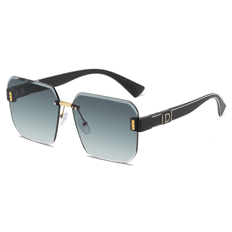 High-End Designer Sunglasses New Frameless Cut-Edge Women's Sunglasses, UV Protection Sunshade Glasses, European And American Fashion Retro Squar - view 6
