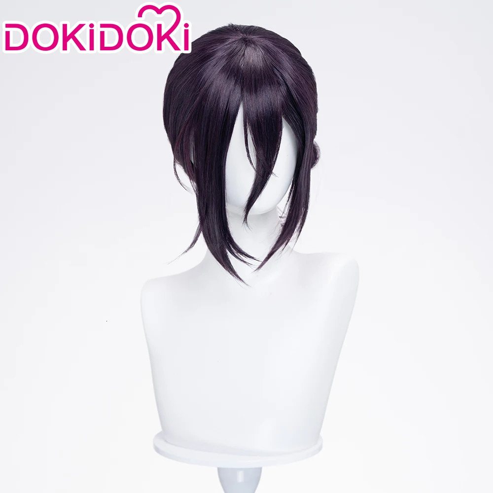 IN STOCK Rezee Wig Anime Cosplay DokiDoki Women 35cm Purple Hair Rezee Cosplay Halloween Demon Free Wig Cap 260924 - view 3