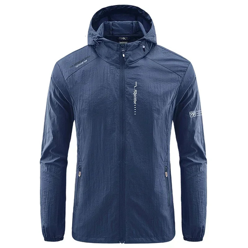UPF50 Summer Outdoor Quick Dry SunProtective Thin Jacket Men Hiking Fishing Cycling Hooded Gym Sport Ultra Light Windbreaker 260924 - view 6