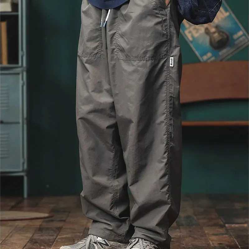 Men's Pants Elegant Fashion Harajuku Slim Fit Male Clothes Loose Casual All Match Sports Pants Solid Pockets Straight Leg Wide Leg Pants D260924