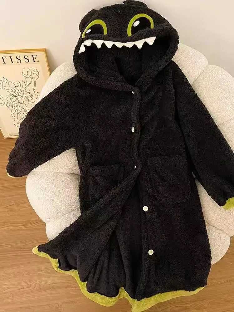 Women's Sleep Lounge Adult Kigurumi Toothless Dragon Onesie Pajamas Cosplay Costume Robes Anime Nightgown Halloween Cartoon Sleepwear Slipper H26 - view 5